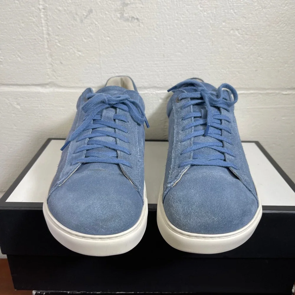 Birkenstock Bend Low Blue Suede Casual Sneaker Shoes Lace up Men's 43 EU/10‎ US